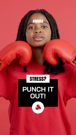 Пропаганда бойових мистецтв для зняття стресу TikTok Video – шаблон для дизайну