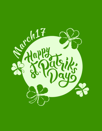 Holiday Wishes for St. Patrick's Day T-Shirt – шаблон для дизайну