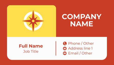 Present-Day Staff Profile Information Business Card US Design Template