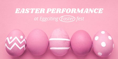 Designvorlage Easter Holiday Event Announcement für Twitter
