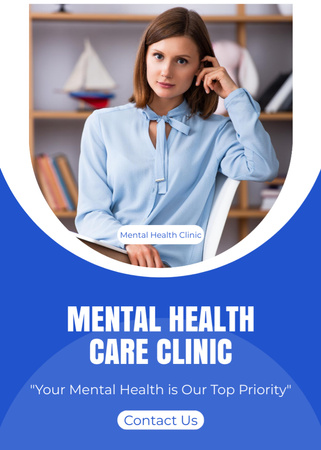 Mental Health Clinic Services Flayer Design Template