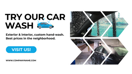 Car Wash With Best Prices Offer Full HD video Design Template