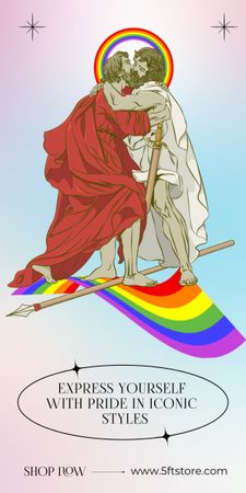 Pride Month Sale Announcement Graphic tervezősablon