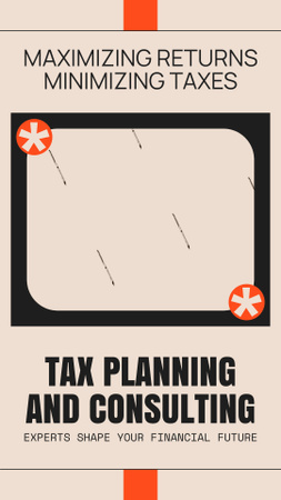 Plantilla de diseño de Servicios de Consultoría y Planificación Fiscal Instagram Video Story 