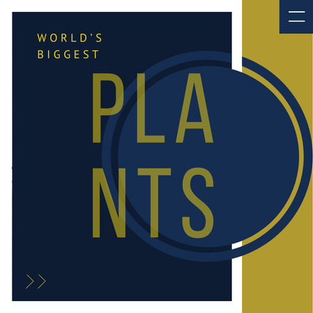 World's Biggest Plants And Large Industrial containers Instagram Design Template