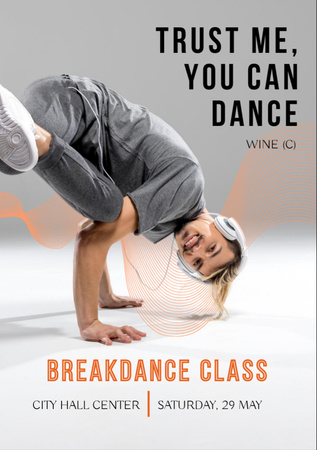 Platilla de diseño Breakdance Classes Ad Flyer A7