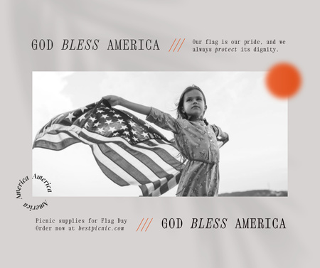 USA Independence Day Celebration Announcement Facebook Modelo de Design