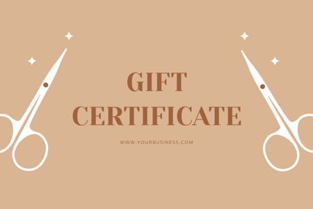 Ajándék utalvány manikűreszközökre Gift Certificate tervezősablon