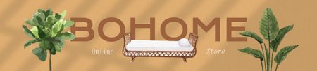 Szablon projektu Home Decor Offer in Boho Style Ebay Store Billboard