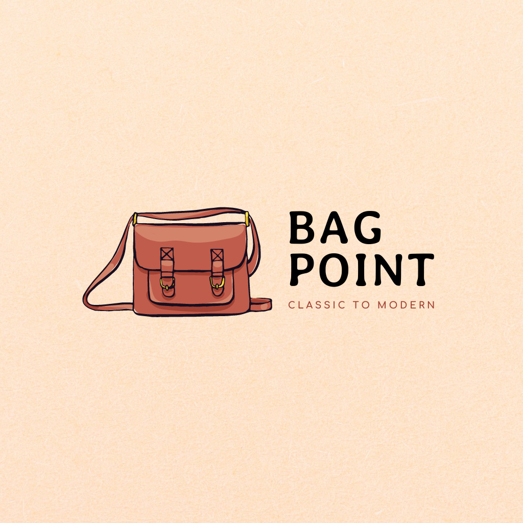 Bag Store Ad Logo Design Template