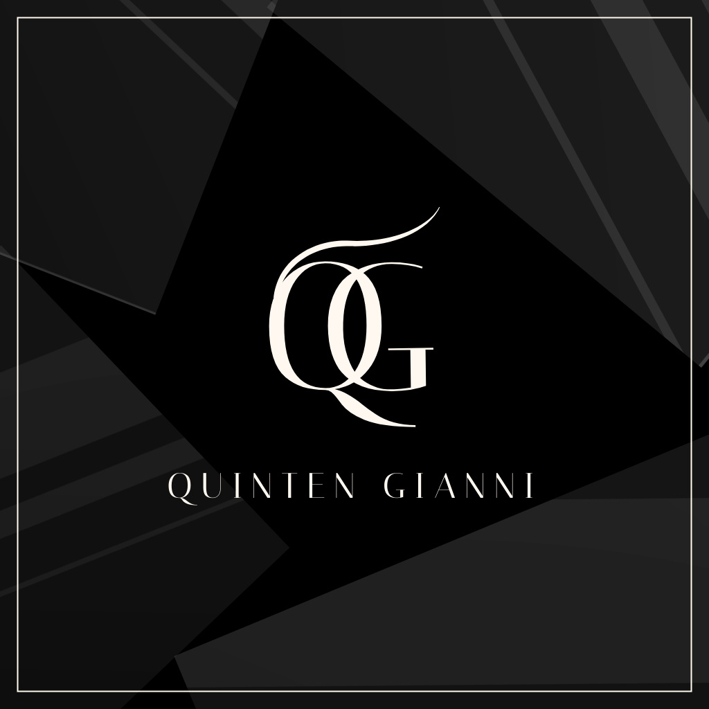 QG- Quinten Gianni Men's Clothing Brand Logo Logoデザインテンプレート