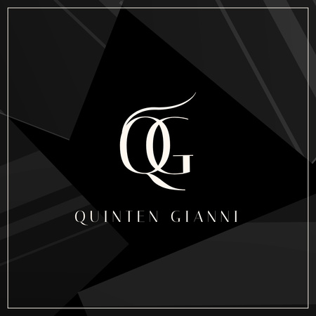 Modèle de visuel QG- Logo de la marque de vêtements pour hommes Quinten Gianni - Logo