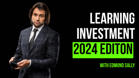 Learning Investment With Man Youtube Thumbnail Design Template