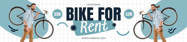 Ontwerpsjabloon van Ebay Store Billboard van Rental Bikes for Everybody