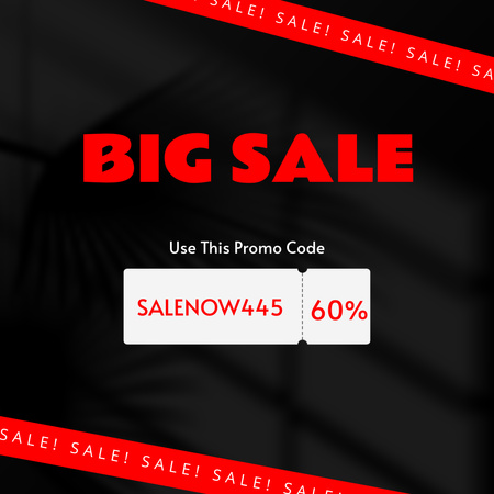 Szablon projektu Big Sale Announcement with Discount Coupon Instagram