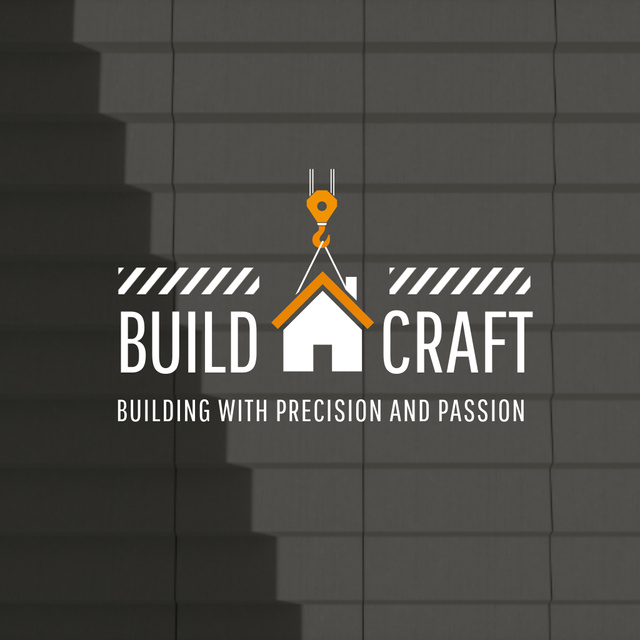 Highly Experienced Building Company Service Promotion Animated Logo Tasarım Şablonu