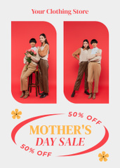 Mother's Day Discount with Fashionable Mother And Daughter