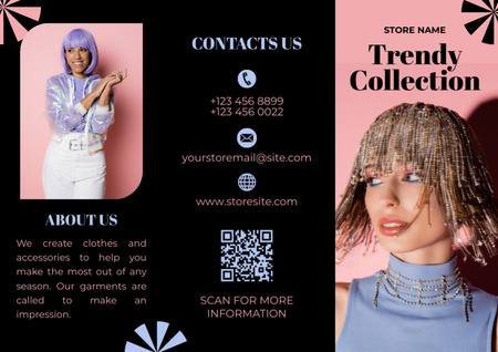 Women's Trend Collection Offer Brochure Design Template