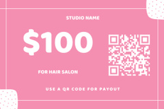 Special Offer from Beauty Salon with Woman with Bright Hairstyle