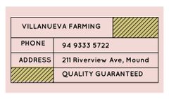 Farm Contact Details on Pink