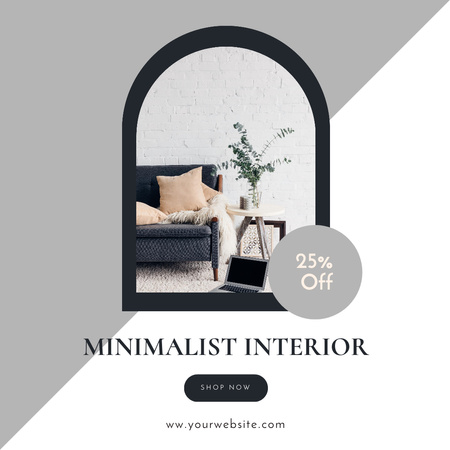 Designvorlage moderne möbel im angebot für Instagram