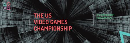 Video games Championship  Twitter tervezősablon