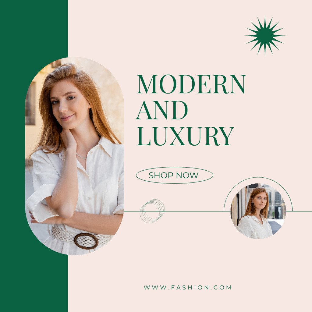 Fashion & Luxury Collection Advertising Instagram Modelo de Design