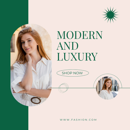 Fashion & Luxury Collection Advertising Instagram tervezősablon