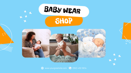 Cute Baby Wear Shop Promotion Full HD video – шаблон для дизайна