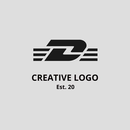 Creative Emblem of Company Logo Design Template