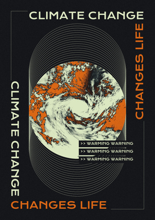 Designvorlage Global Warming Awareness für Poster