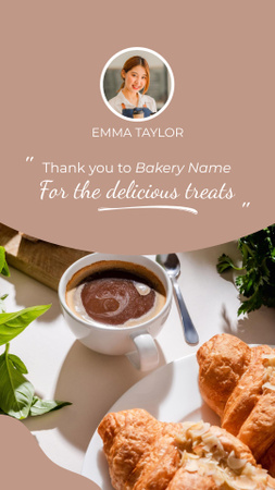 Customer's Testimonial about Bakery Instagram Story Design Template