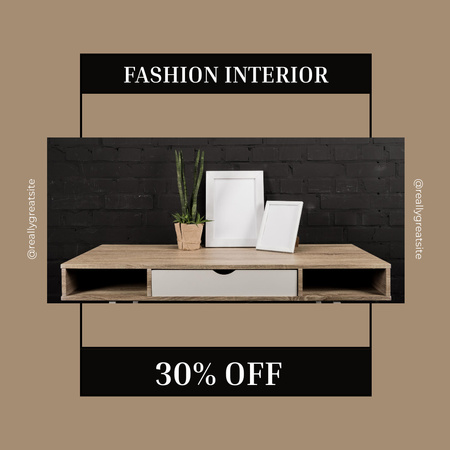 Discount on Stylish Interior Instagram AD Design Template
