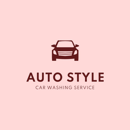 Car Washing Services Ad Logo Design Template