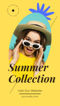 Summer Collection on Website Instagram Story Design Template