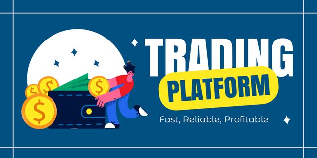 Template di design Fast and User-friendly Stock Trading Platform Twitter