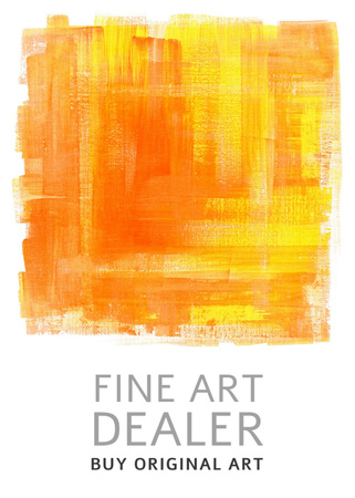 Template di design Fine Art Dealer Ad Flayer