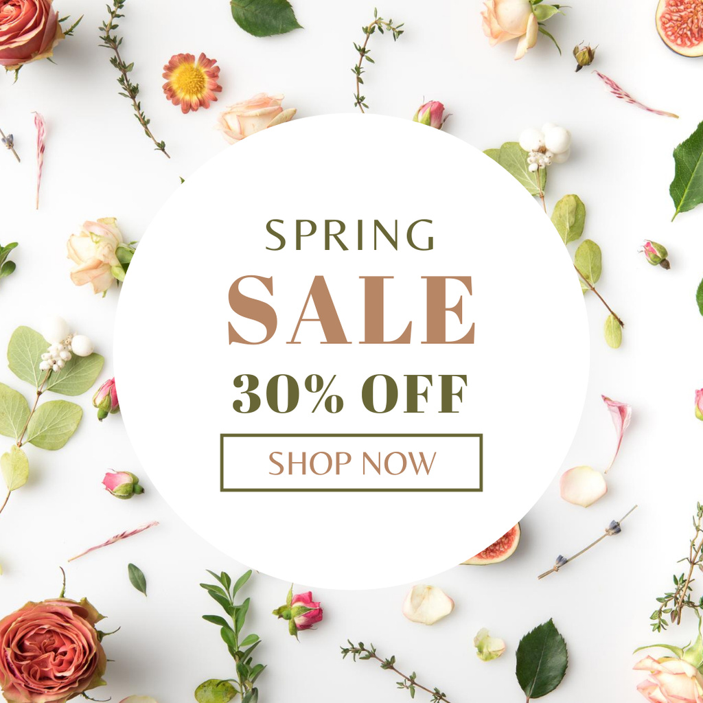 Spring Sale Discount Offer Instagram Design Template