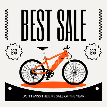 Sale of City Bicycles Instagram Design Template