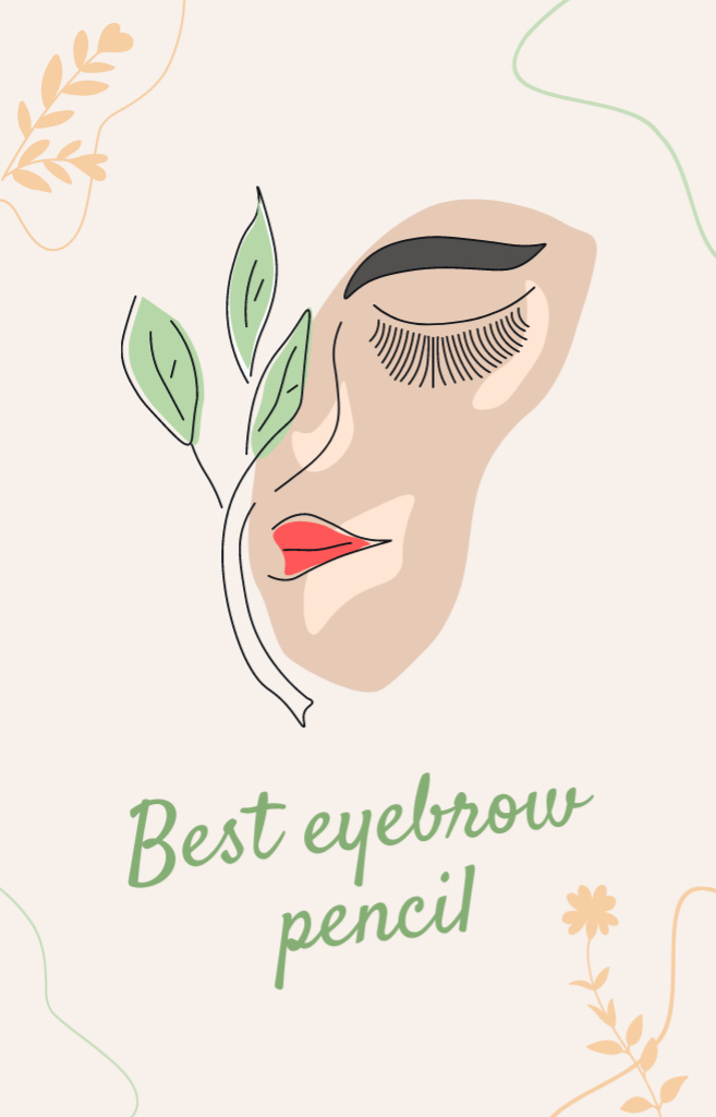 Eyebrow Pencil Ad IGTV Cover – шаблон для дизайну