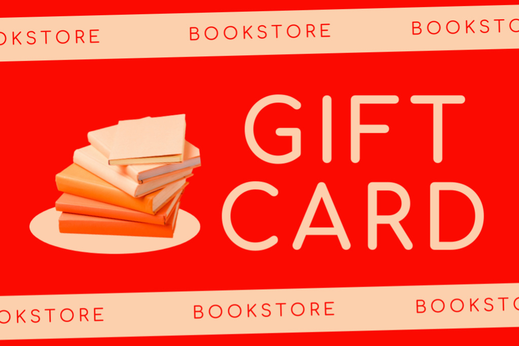 Special Offer of Books in Bookstore Gift Certificate Design Template
