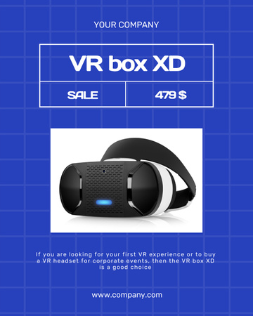VR Gear Sale Poster 16x20in Design Template