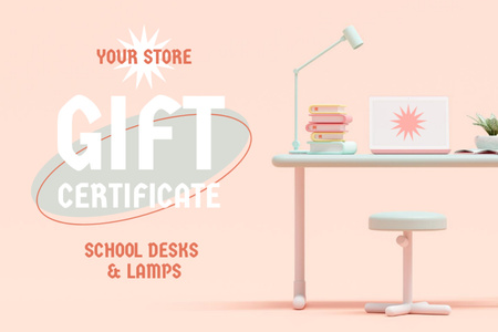 Back to School Special Offer Gift Certificate – шаблон для дизайну