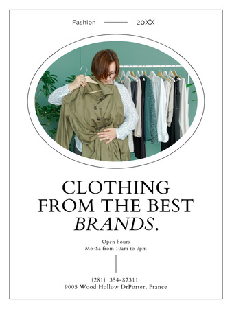 Fashion Boutique Ad Poster US – шаблон для дизайна