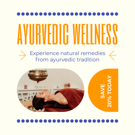 Reduced Costs for Ayurvedic Healing Therapies Instagram Design Template