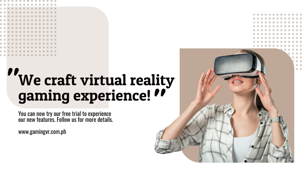 Virtual Reality Gaming Youtube Thumbnailデザインテンプレート