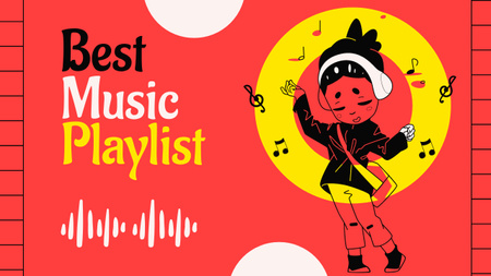 Template di design Ad of Best Music Playlist Youtube Thumbnail