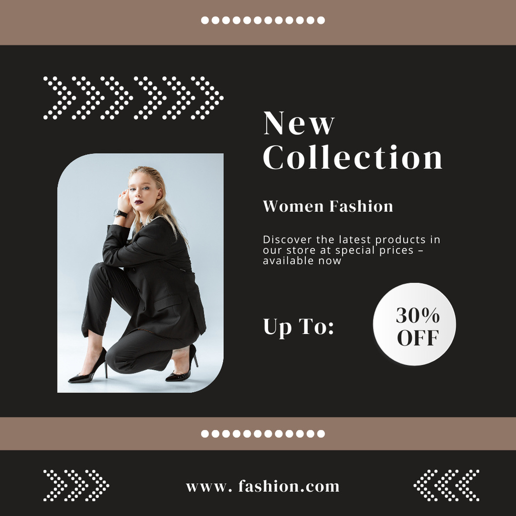 New Woman Fashion Collection Instagram Modelo de Design