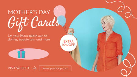 Various Gifts With Discount On Mother's Day Offer Full HD video Design Template