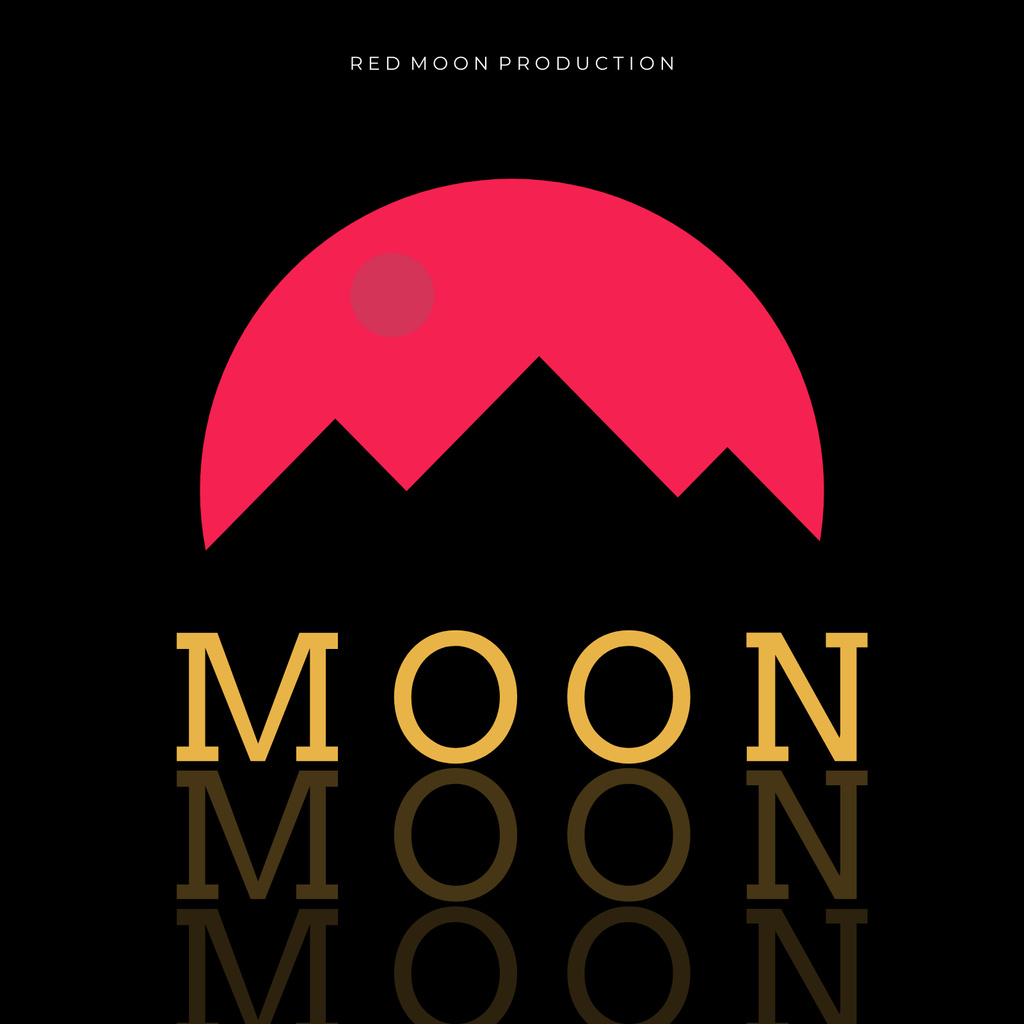 Designvorlage Music Album Promotion with Mountains Silhouette für Album Cover